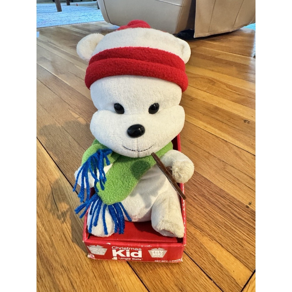 Gemmy Christmas Kid Jingle Bells Electronic Dancing Singing Animal NIB 2008